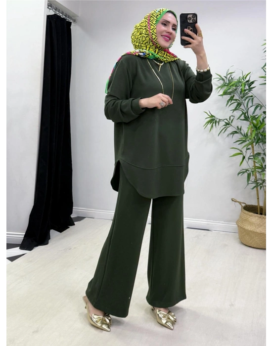 Oval Kesim Takım Haki