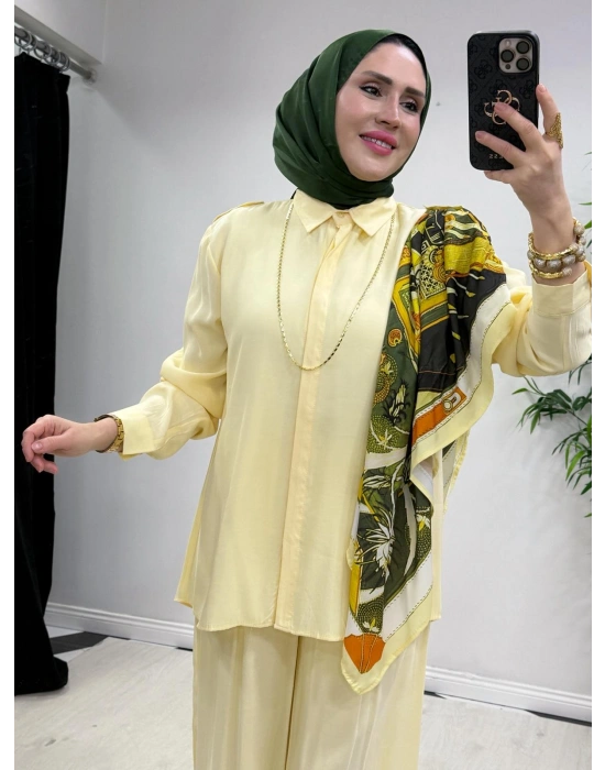 Fular Hediyeli Takım Sarı