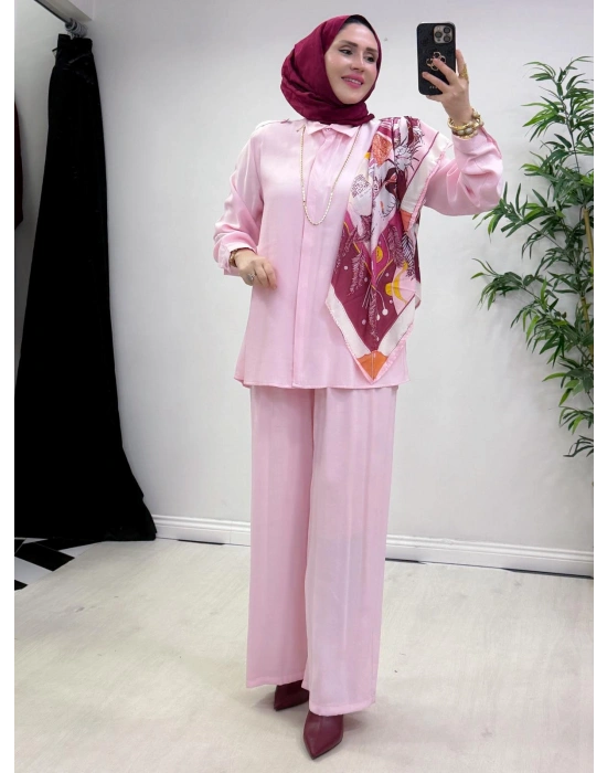 Fular Hediyeli Takım Pembe