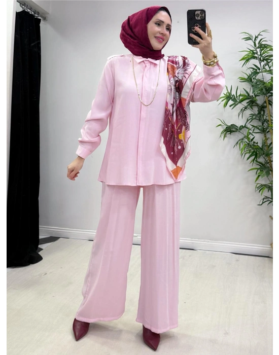 Fular Hediyeli Takım Pembe