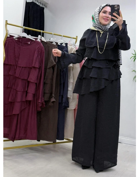 Kat Kat Tasarım Takım Siyah