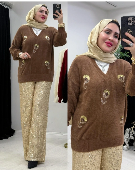 Angora Triko Kahverengi