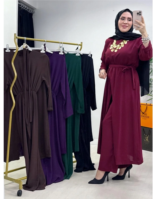 Ayrobin Kumaş Tasarım Takım Bordo