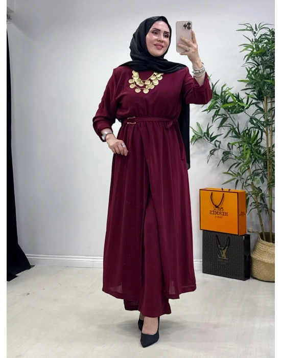 Ayrobin Kumaş Tasarım Takım Bordo