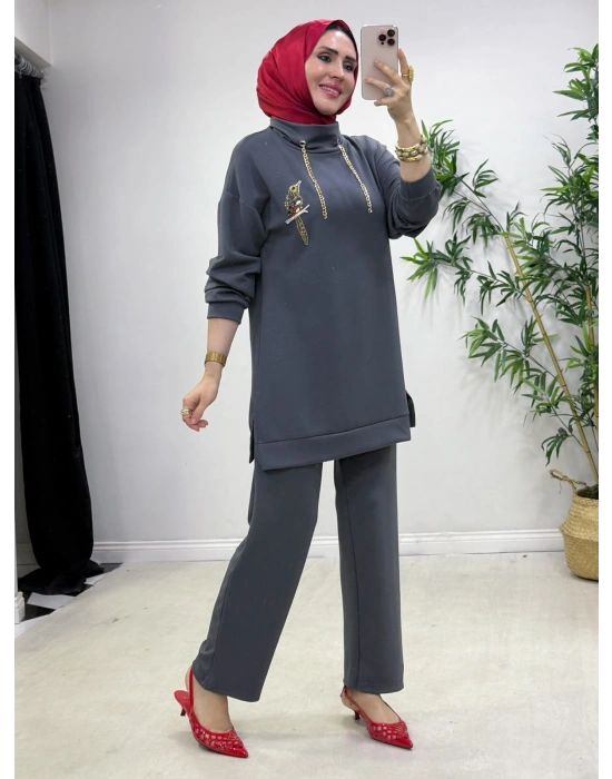 Bymen Model Oysho Takım Füme