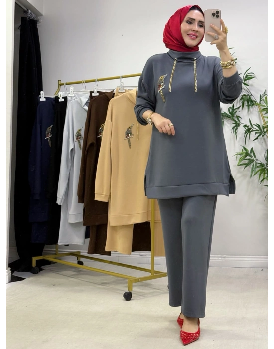 Bymen Model Oysho Takım Füme