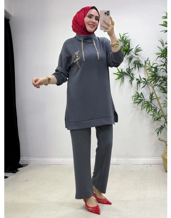 Bymen Model Oysho Takım Füme