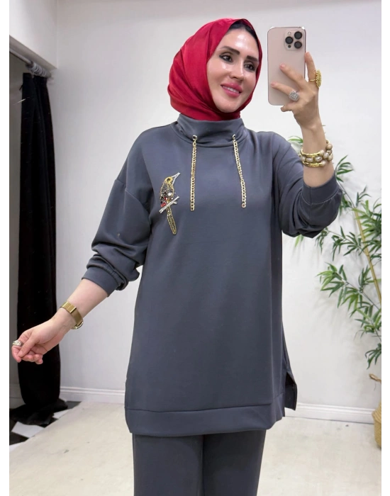 Bymen Model Oysho Takım Füme