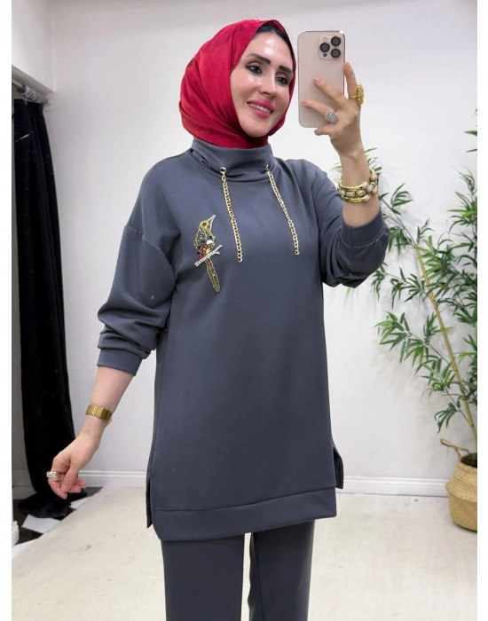 Bymen Model Oysho Takım Füme