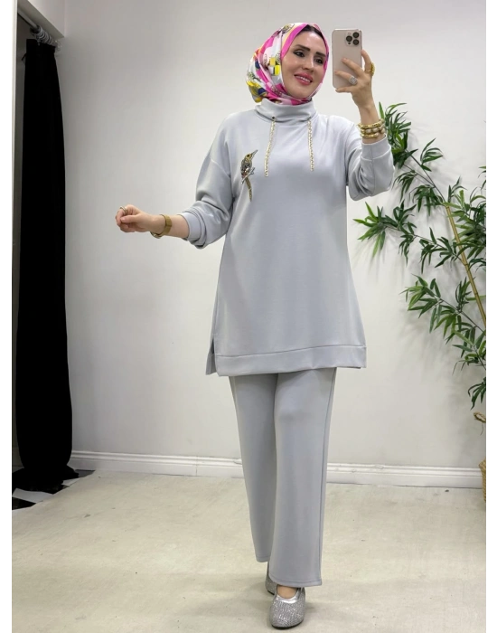 Bymen Model Oysho Takım Gri