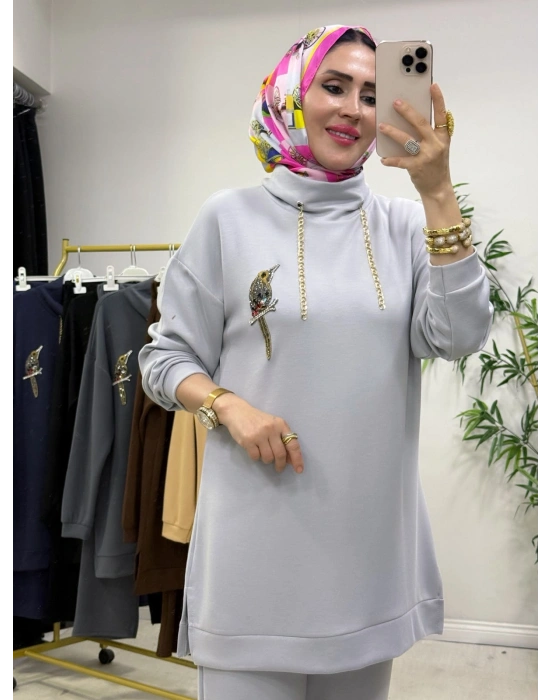 Bymen Model Oysho Takım Gri