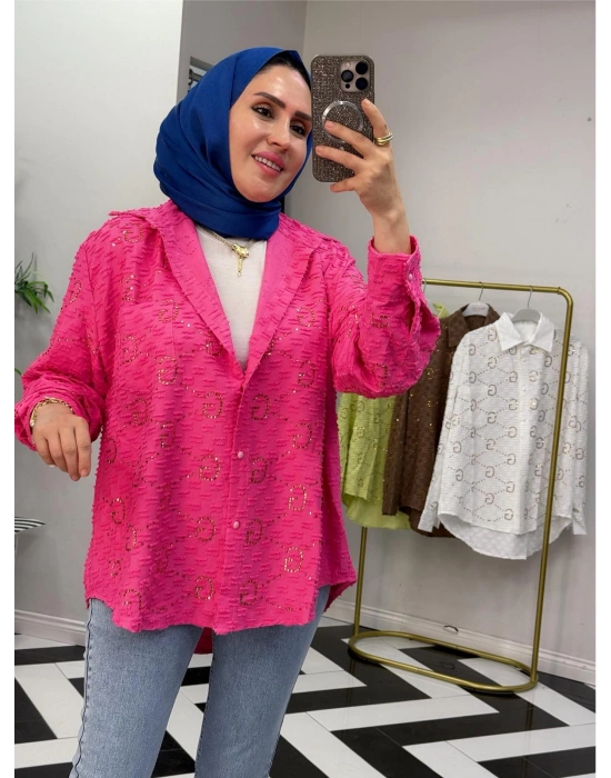 GG İthal Gömlek – Standart Beden  Fuşya
