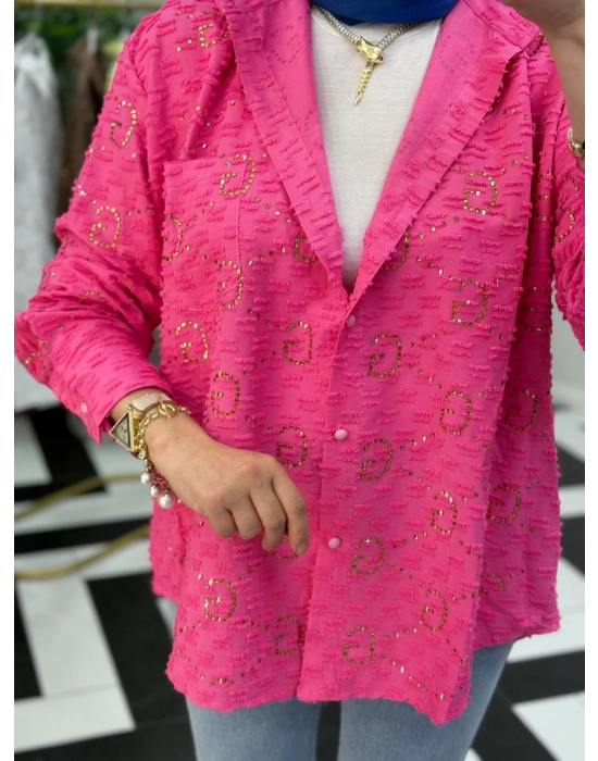 GG İthal Gömlek – Standart Beden  Fuşya