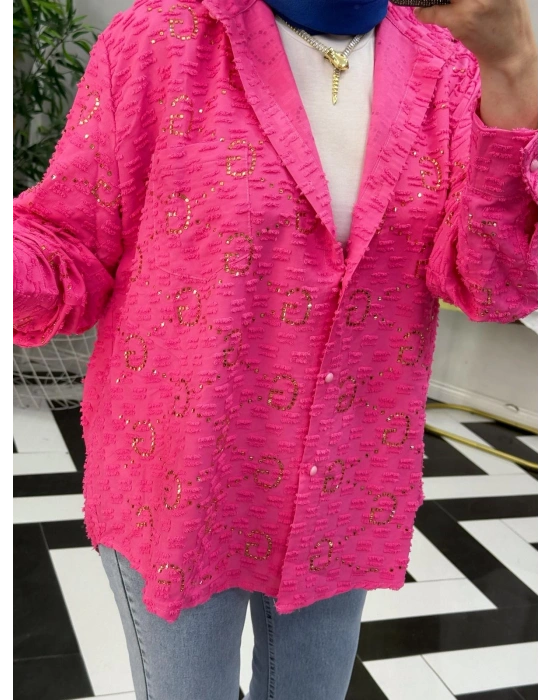 GG İthal Gömlek – Standart Beden  Fuşya