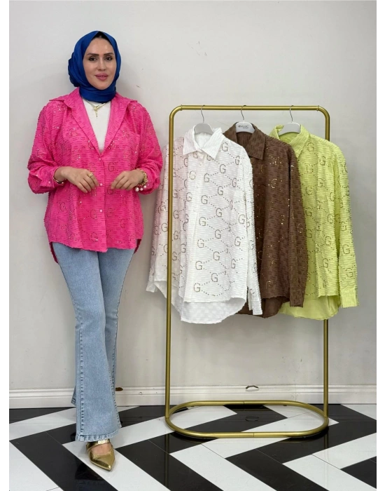 GG İthal Gömlek – Standart Beden  Fuşya