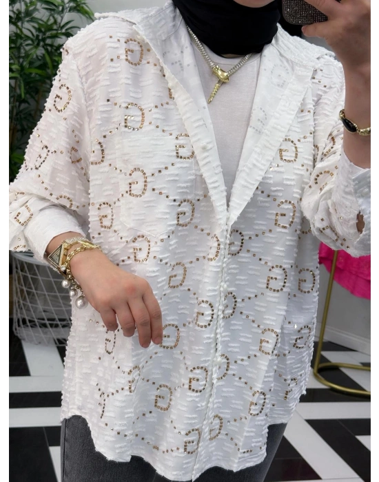 GG İthal Gömlek – Standart Beden  Beyaz