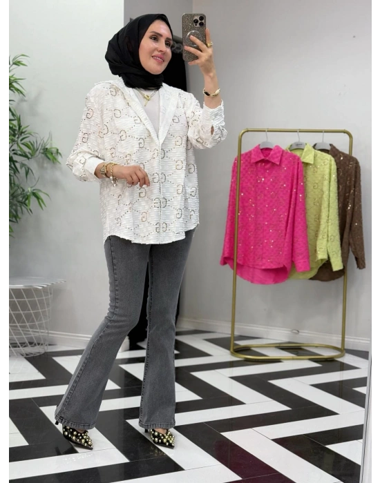 GG İthal Gömlek – Standart Beden  Beyaz