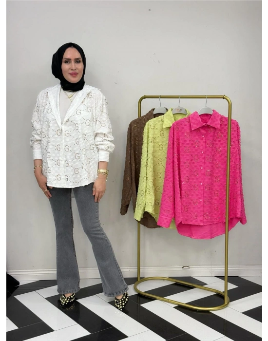 GG İthal Gömlek – Standart Beden  Beyaz