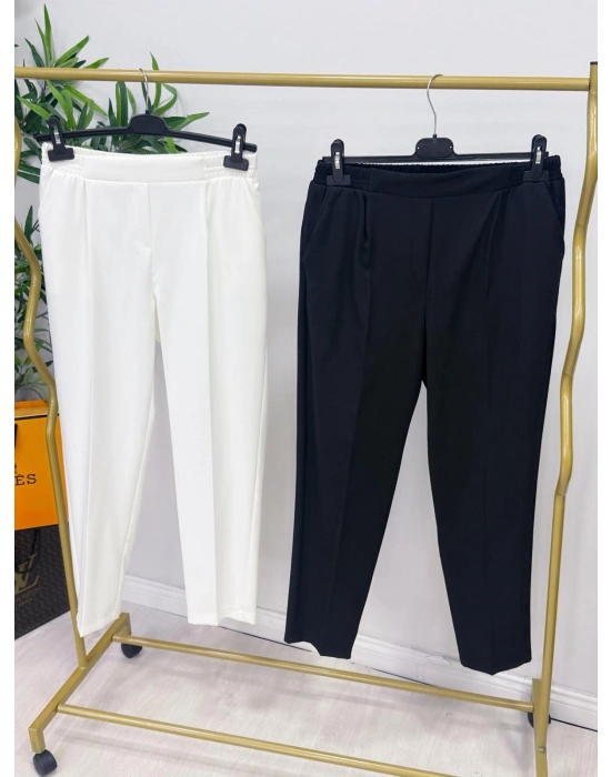 Havuç Model Pantolon Beyaz