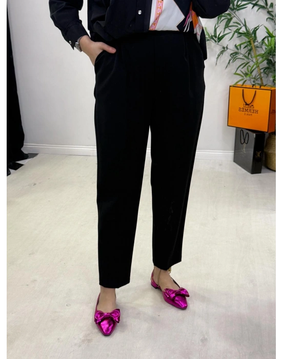 Havuç Model Pantolon Siyah