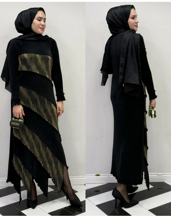 İthal Akordiyon Elbise