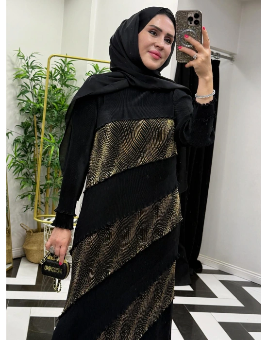 İthal Akordiyon Elbise