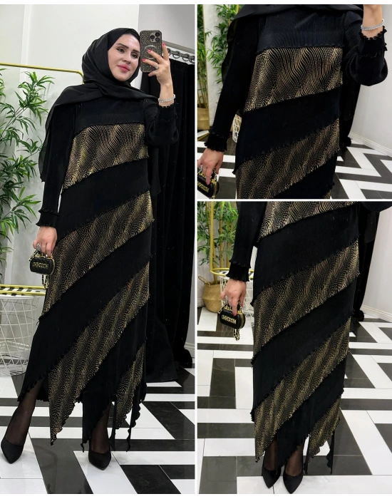 İthal Akordiyon Elbise