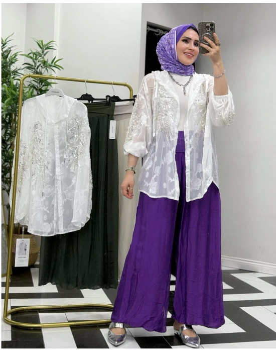 İthal Düğmeli Kap – Standart Beden Beyaz