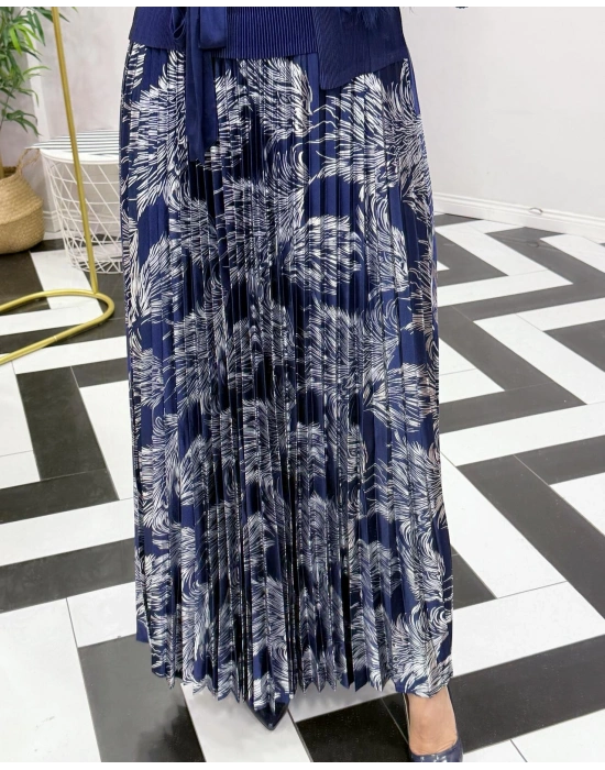 İthal Elbise Zarif Tasarım Lacivert