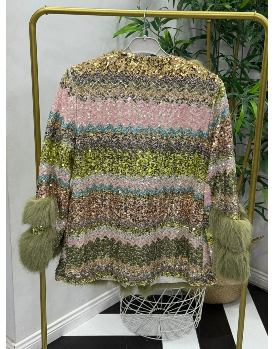 İthal Kürk Çok Renkli