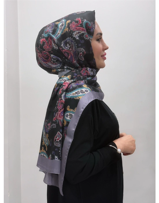 Jakar Şal Siyah Gri