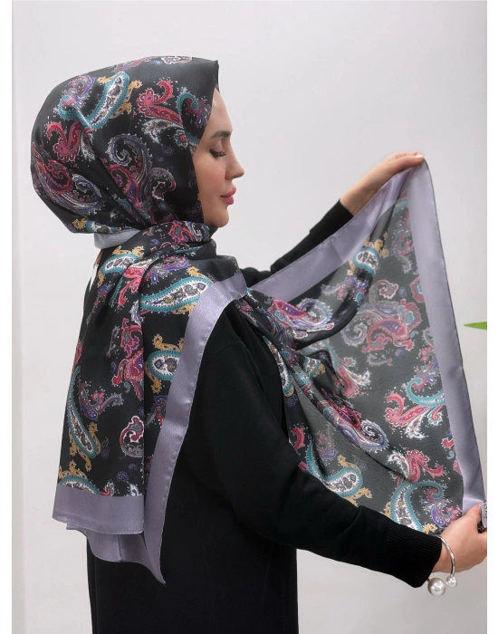 Jakar Şal Siyah Gri