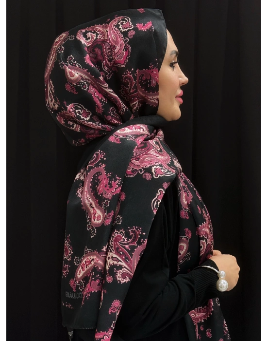 Jakar Şal Siyah Gül