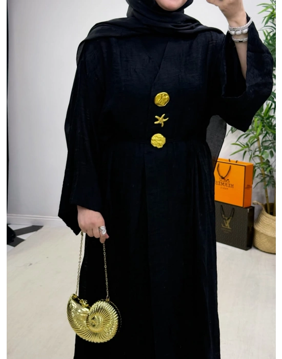 Keten Kumaş Kap Model Takım Siyah