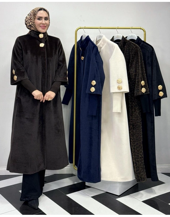 Özel Kalıp, Şık ve Modern Tasarım Kaban Kahverengi