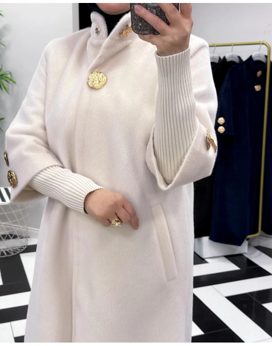 Özel Kalıp, Şık ve Modern Tasarım Kaban Ekru