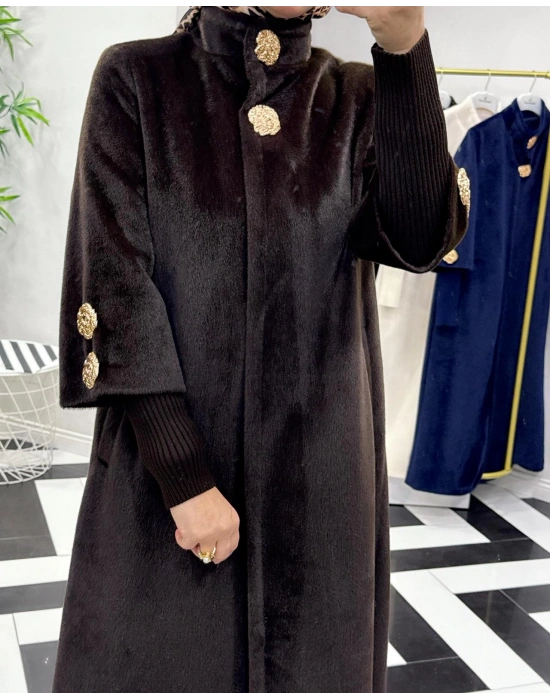 Özel Kalıp, Şık ve Modern Tasarım Kaban Kahverengi