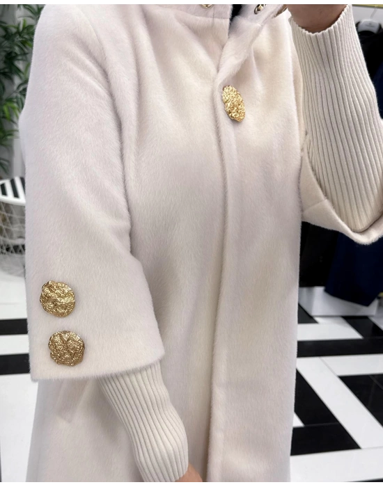 Özel Kalıp, Şık ve Modern Tasarım Kaban Ekru