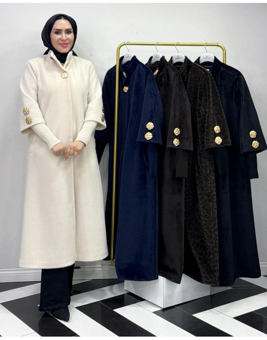 Özel Kalıp, Şık ve Modern Tasarım Kaban Ekru