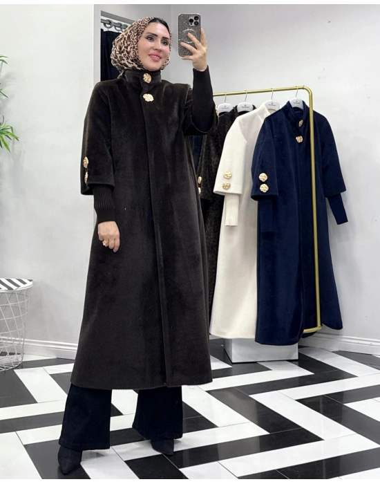 Özel Kalıp, Şık ve Modern Tasarım Kaban Kahverengi