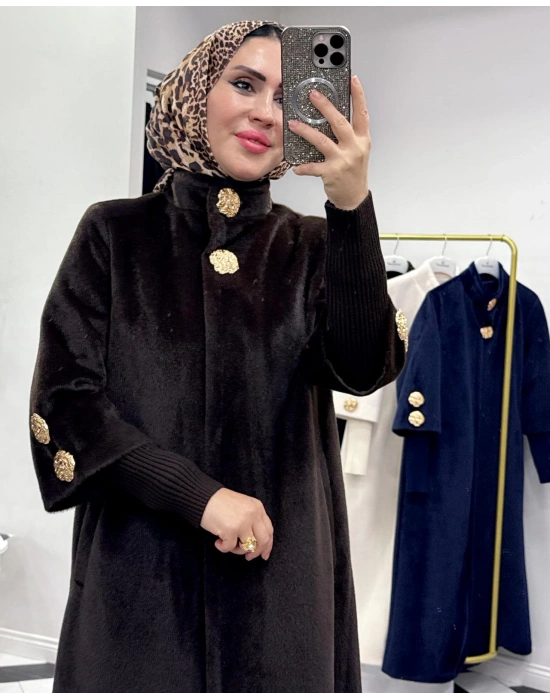 Özel Kalıp, Şık ve Modern Tasarım Kaban Kahverengi