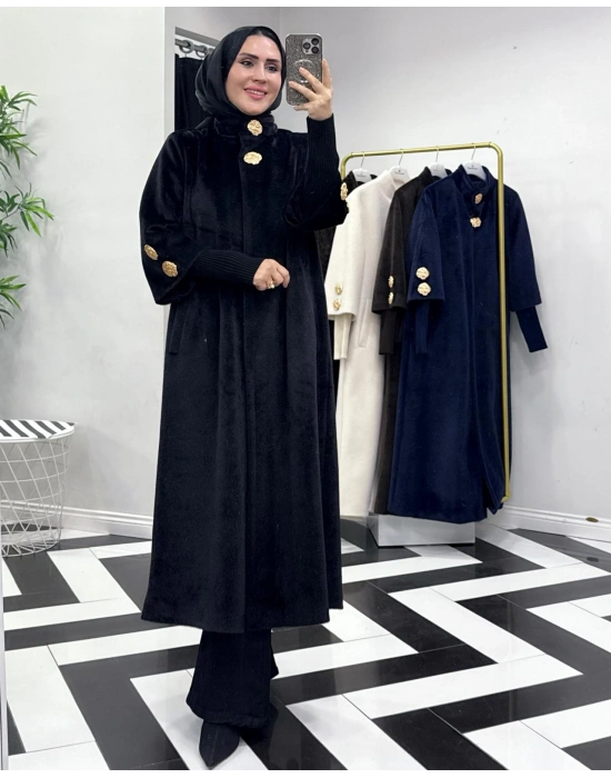 Özel Kalıp, Şık ve Modern Tasarım Kaban Siyah