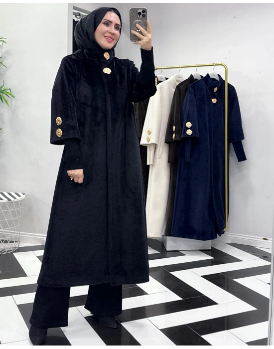 Özel Kalıp, Şık ve Modern Tasarım Kaban Siyah