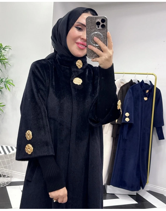 Özel Kalıp, Şık ve Modern Tasarım Kaban Siyah