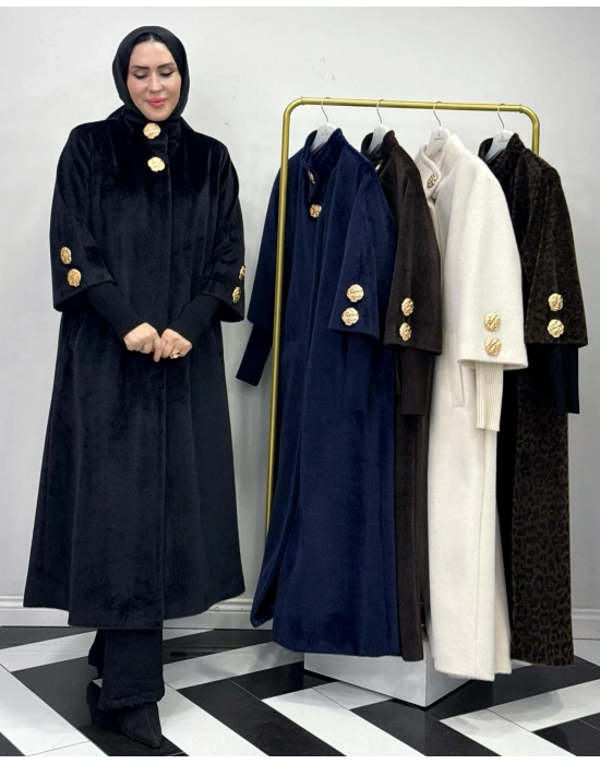 Özel Kalıp, Şık ve Modern Tasarım Kaban Siyah