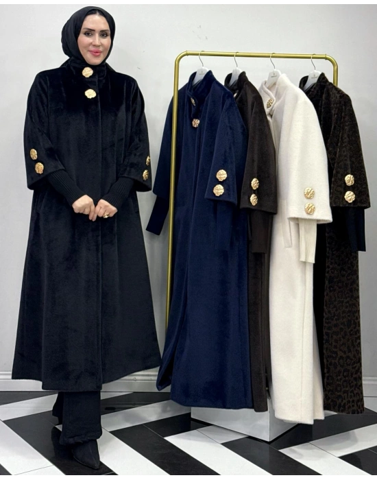 Özel Kalıp, Şık ve Modern Tasarım Kaban Siyah