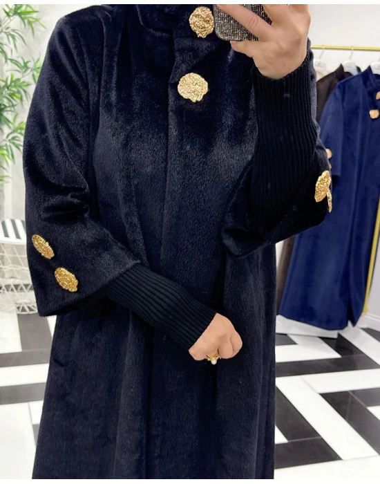 Özel Kalıp, Şık ve Modern Tasarım Kaban Siyah