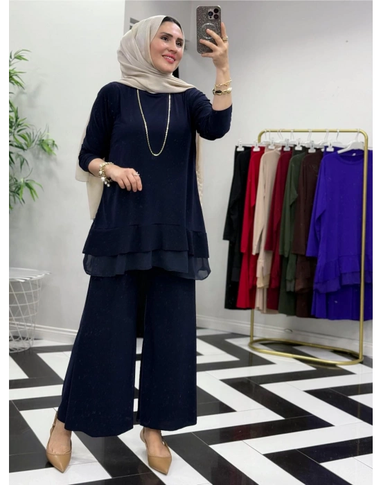 Rahat Kalıp Candy Kumaş Takım Lacivert