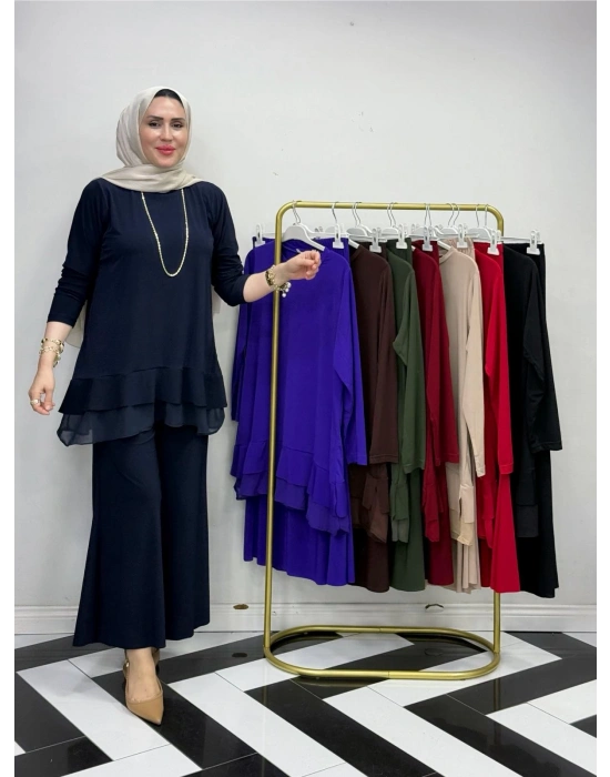 Rahat Kalıp Candy Kumaş Takım Lacivert