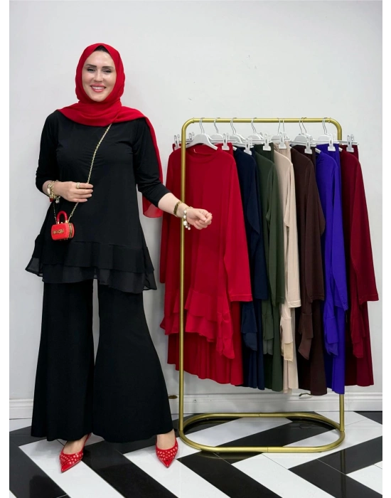 Rahat Kalıp Candy Kumaş Takım Siyah